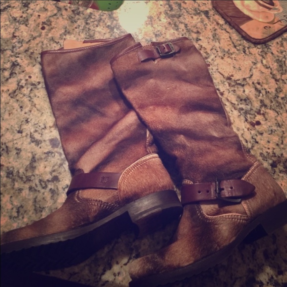 Frye boots: cow hyde